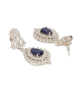 Blue Sapphire Choker Set with Diamonds 4
