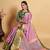 Onion pink woven silk blend saree with blouse