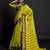 Lime woven silk saree with blouse