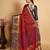 Maroon woven silk saree with blouse