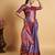 Lavender woven silk saree with blouse