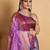 Lavender woven silk saree with blouse