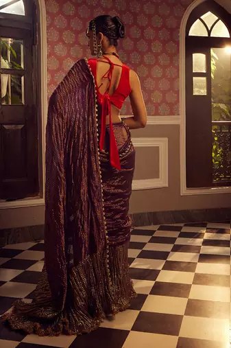 drape saree set