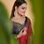 Maroon woven silk saree with blouse
