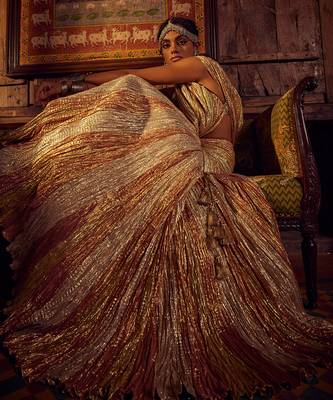 drape lehenga saree set 2