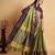 Mehendi woven silk saree with blouse