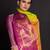 Parrot green woven silk saree with blouse