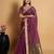 Wine woven organza saree with blouse