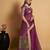 Wine woven organza saree with blouse
