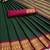 Dark green woven silk saree with blouse