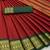 Maroon woven silk saree with blouse