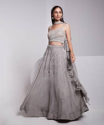 Hand Crafted Bustier Top With Beautiful Hand Work Details 1