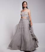 Hand Crafted Bustier Top With Beautiful Hand Work Details