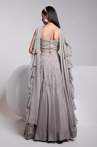 Hand Crafted Bustier Top With Beautiful Hand Work Details