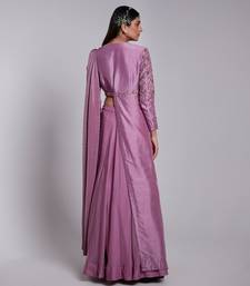 Pre Draped Saree Lehenga Set. It Has A Jacket Blouse.