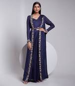 Flawless Predraped Saree With Hand Crafted Buti Bustier