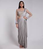 Beautiful Skirt Saree With Pre Draped Pallu