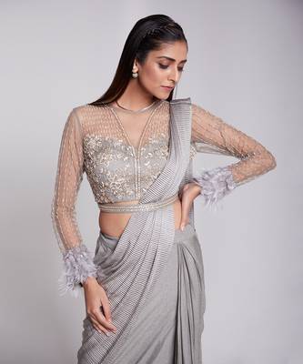 Beautiful Skirt Saree With Pre Draped Pallu 3