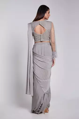 Beautiful Skirt Saree With Pre Draped Pallu