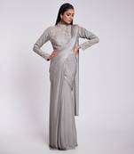 Gown Saree Foe The Lovely Ladies Who Want To Look Different And Elegant