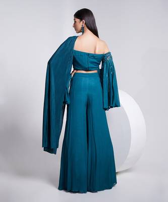Off Shoulder Top With Bell Sleeve 5