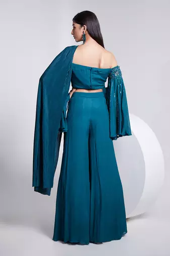 Off Shoulder Top With Bell Sleeve
