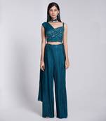 A Beautiful Fusion Set With Asymmetric Neckline Details