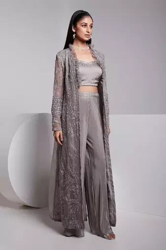 Beautifully Hand Embroidered Jacket With Beautiful Tassel Details.