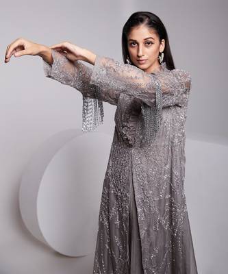 Beautifully Hand Embroidered Jacket With Beautiful Tassel Details. 3
