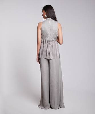 Peplum Top Set On One Side Of The Wait 4