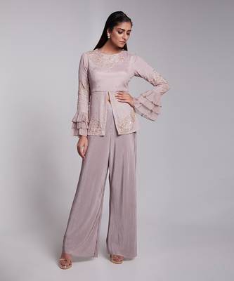This Ensemble Is A Perfect Contemporary  Fusion Wear It Is Paired With Crush Pants. 1