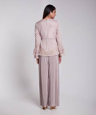 This Ensemble Is A Perfect Contemporary  Fusion Wear It Is Paired With Crush Pants. 4