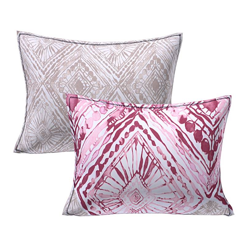 Siroki Bond Off White Premium Cotton Printed Bedsheets with Pillow Cover