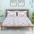 Siroki Bond Off White Premium Cotton Printed Bedsheets with Pillow Cover