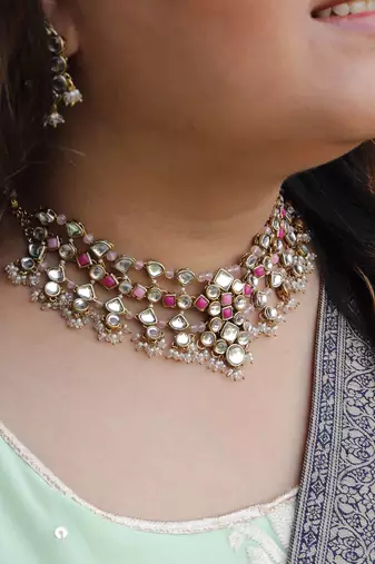Enamoured Kundan Necklace Set