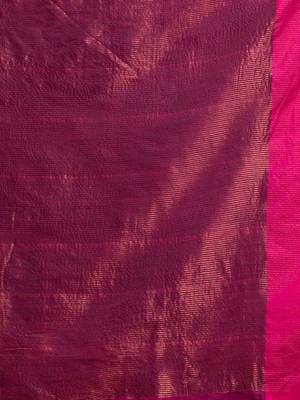 Teal Cotton  handwoven soft Saree with zari pallu 5