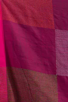 Dark Grey Pure Cotton Woven Design soft Saree