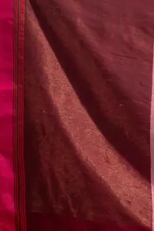 Grey Pure Cotton handwoven soft Saree with zari pallu