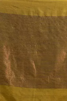 Green Pure Cotton handwoven soft Saree with zari pallu