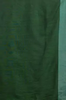 Mustard and Green Half & Half Pure Cotton handwoven soft Saree with zari border