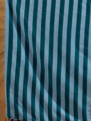 Blue and Teal Half & Half Pure Cotton handwoven soft Saree 5