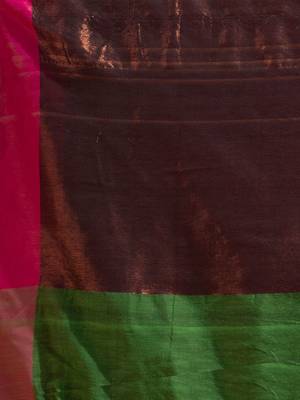 Green Pure Cotton Woven Design soft Saree with zari pallu 5