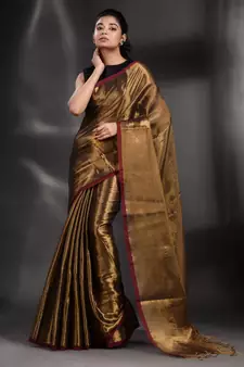 Brownies Gold Tissue handwoven soft saree
