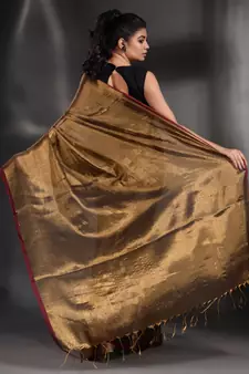 Brownies Gold Tissue handwoven soft saree