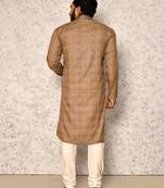 Party Wear Rust Cotton & Lycra Kurta Pajama