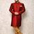Designer Maroon Art Silk Achkan Sherwani
