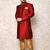 Designer Maroon Art Silk Achkan Sherwani