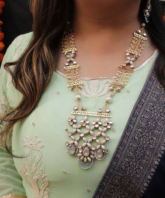 Celestial Kundan Long Necklace Set 2