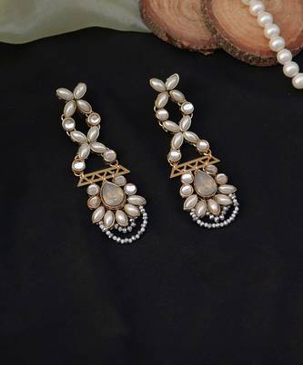 Celestial Kundan Long Necklace Set 4