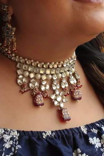 Regal Kundan  Choker Set